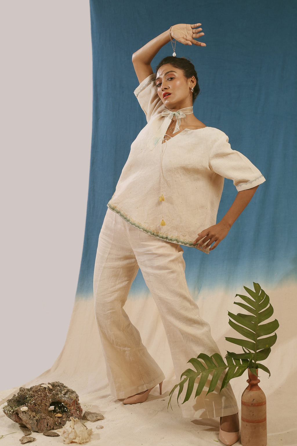White Summer Co-ord Set