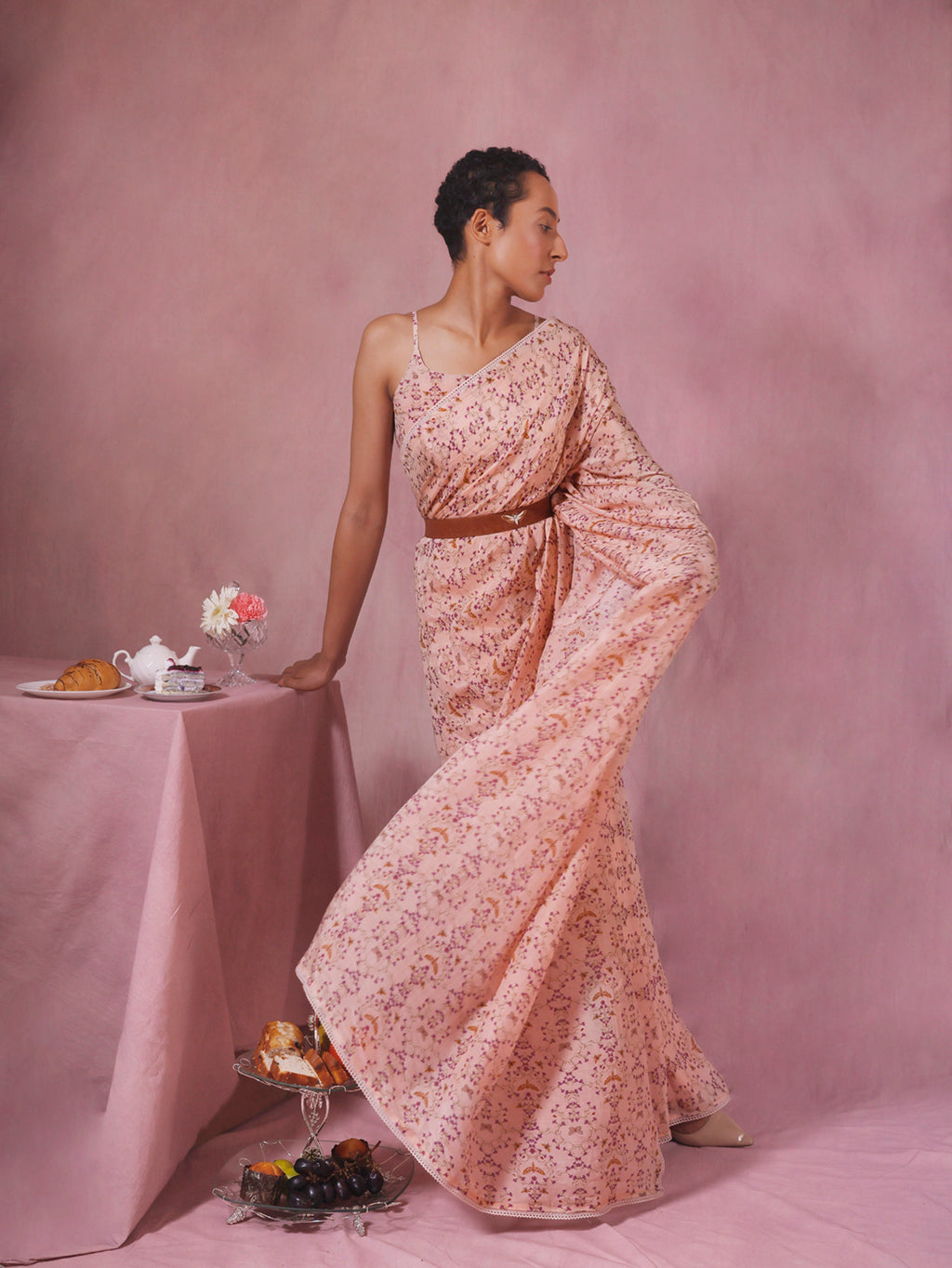 The Fly Swirl Saree