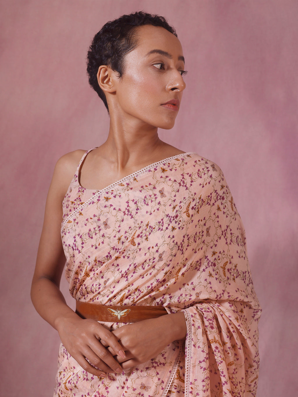 The Fly Swirl Saree