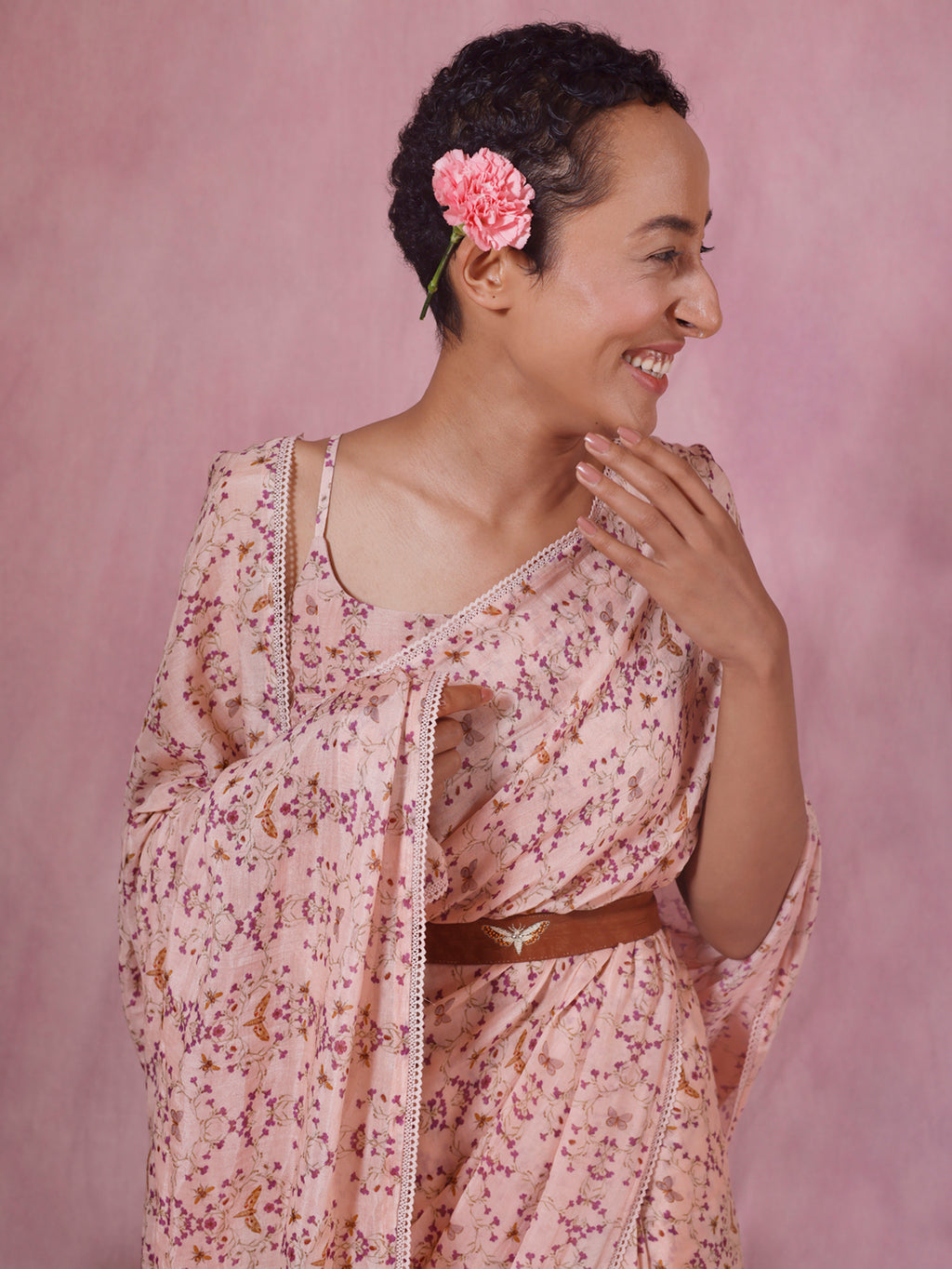 The Fly Swirl Saree