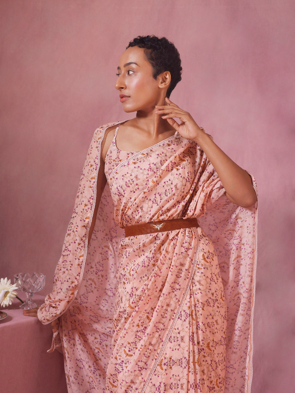 The Fly Swirl Saree